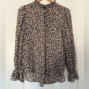 NWOT - DYNAMITE - Blouse - Leopard Print - Small